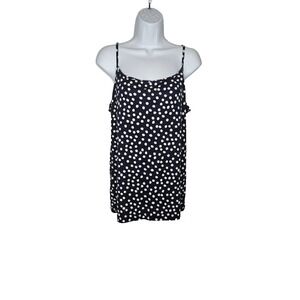 Ann Taylor LOFT XL Polka Dot Camisole Tank Top Spaghetti Strap‎ Sleeveless NWT
